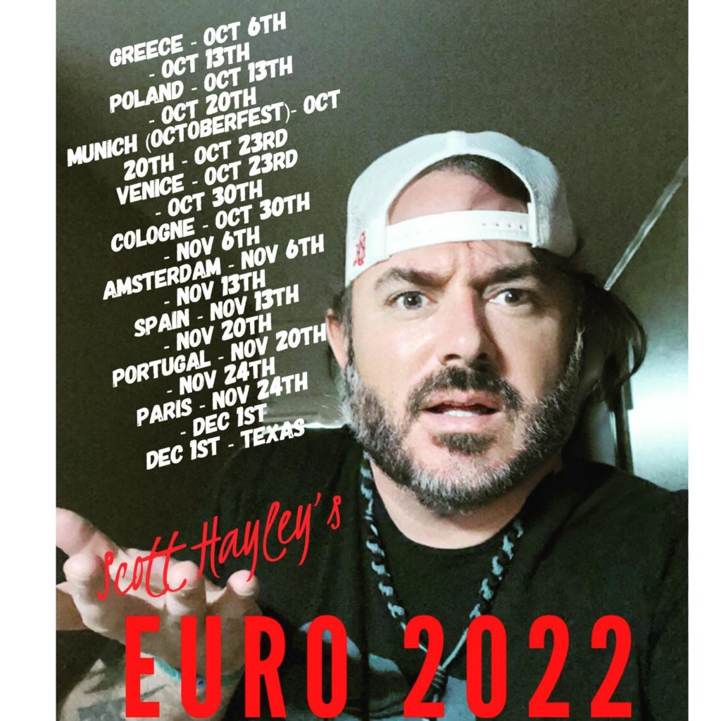 Scott Hayley Euro Tour 2022 Poster